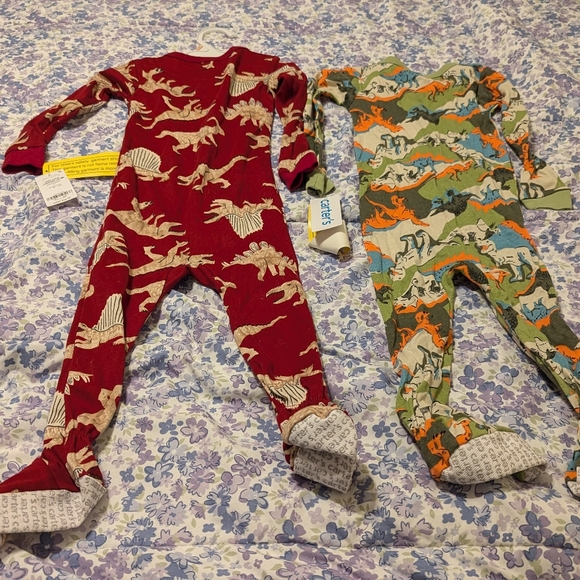 2T Boy's Footed Carter's Sleepers - Picture 6 of 8